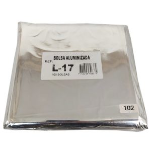 BOLSA ALUMINIZADA L17  18 X 20 CM X 100 UND