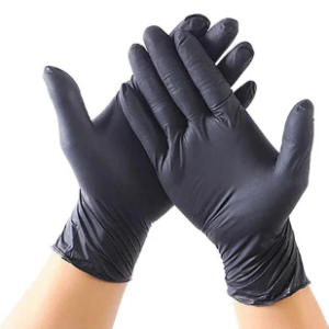 Guante  de Nitrilo Negro Talla S-M-L
